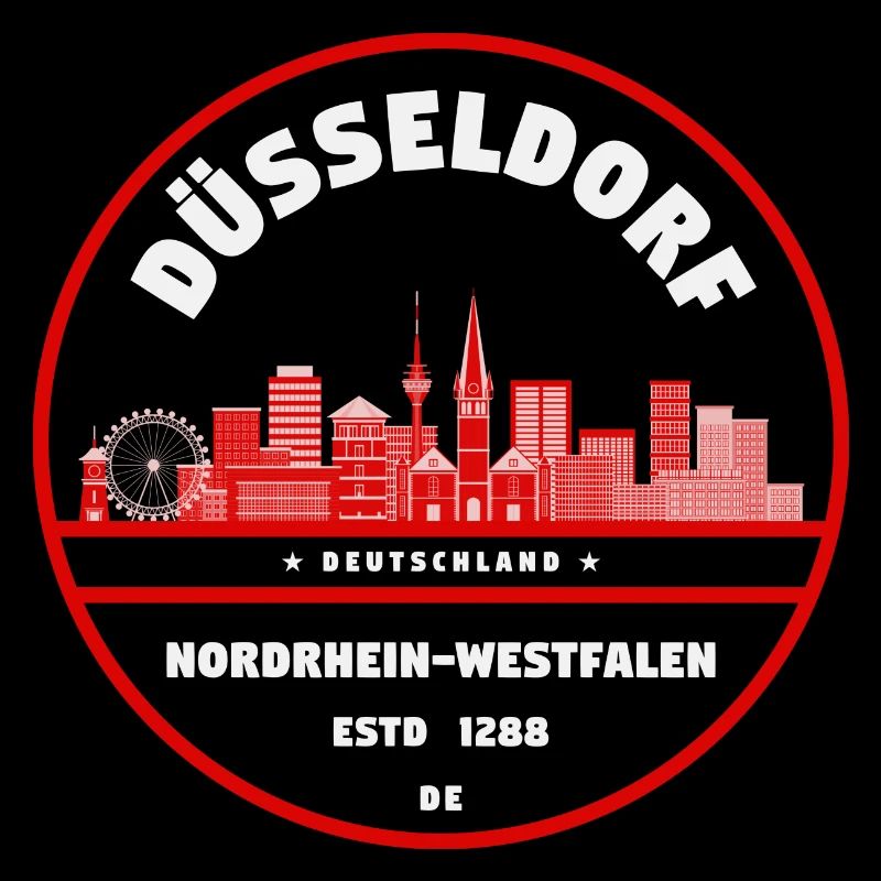 Düsseldorf Skyline Rundlogo