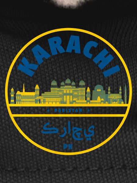 Karachi Skyline Emblem Pakistan