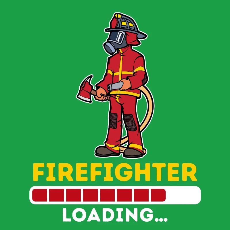 Fire brigade fire hose slogan firefighter