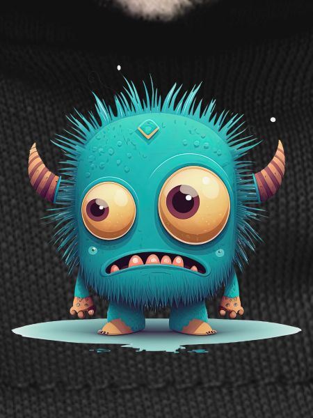 A strange monster to cuddle