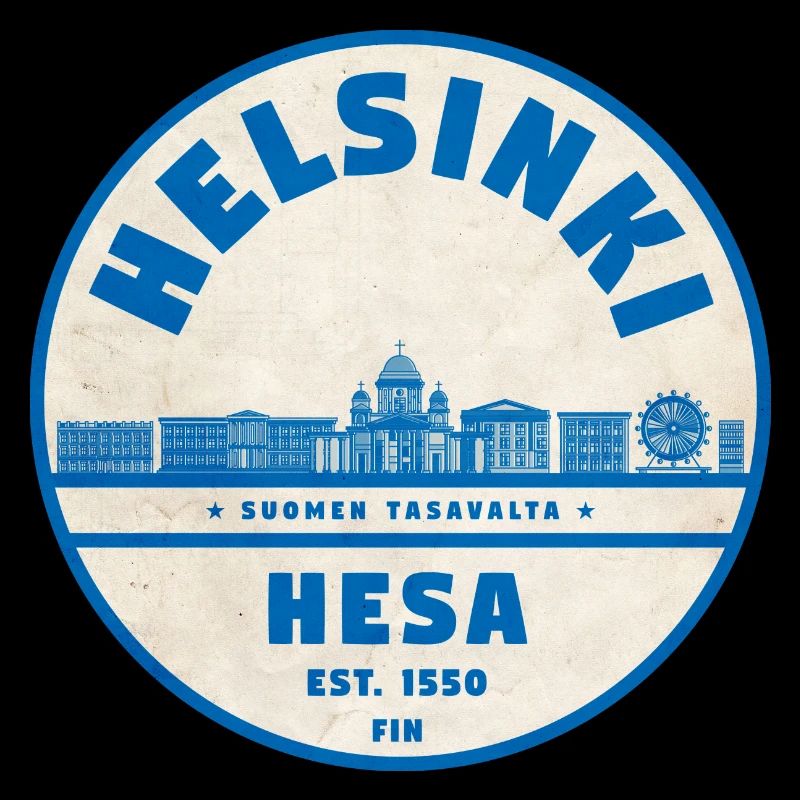 Helsinki Skyline Emblem 1550
