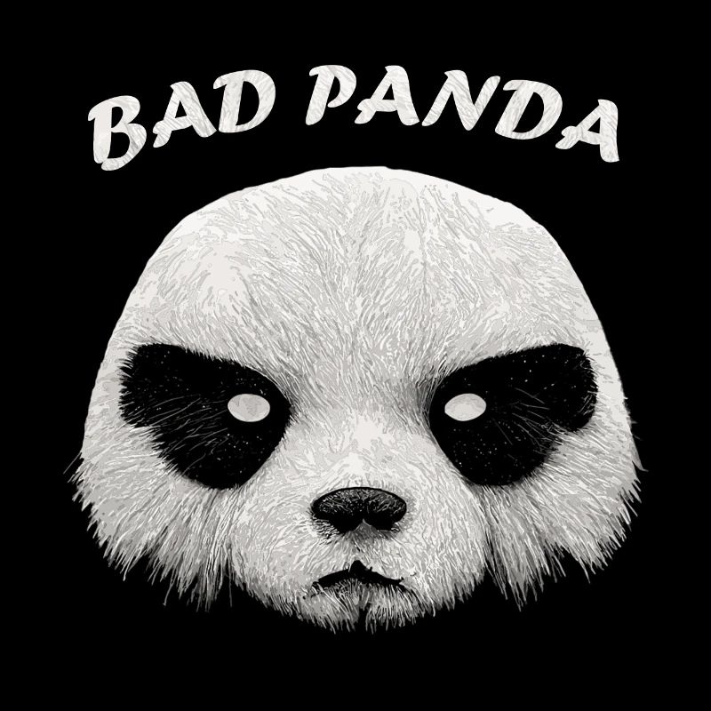 Ours panda mignon avec thème anti-amitié
