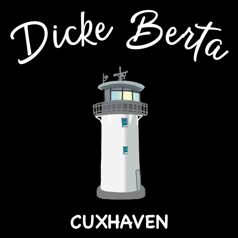 Phare Dicke Berta, Cuxhaven, Mer du Nord