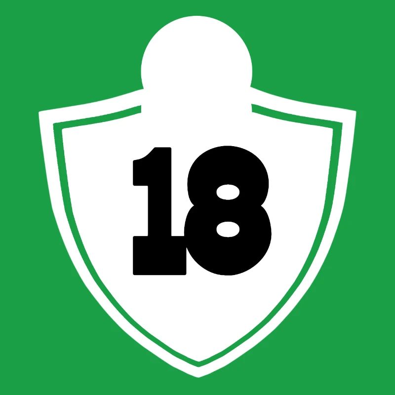 geschenkidee, 18 Wappen Silhouette