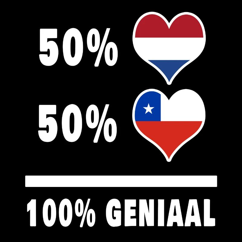 Chili et Pays-Bas 100% Genius Flag