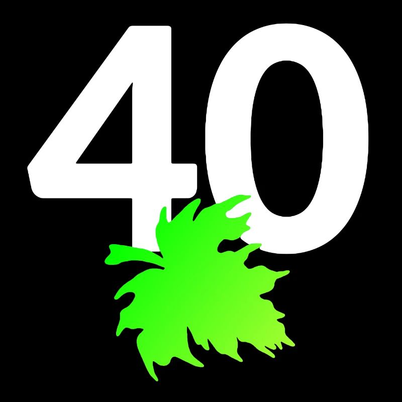 Jubiläum, 40 weinblatt