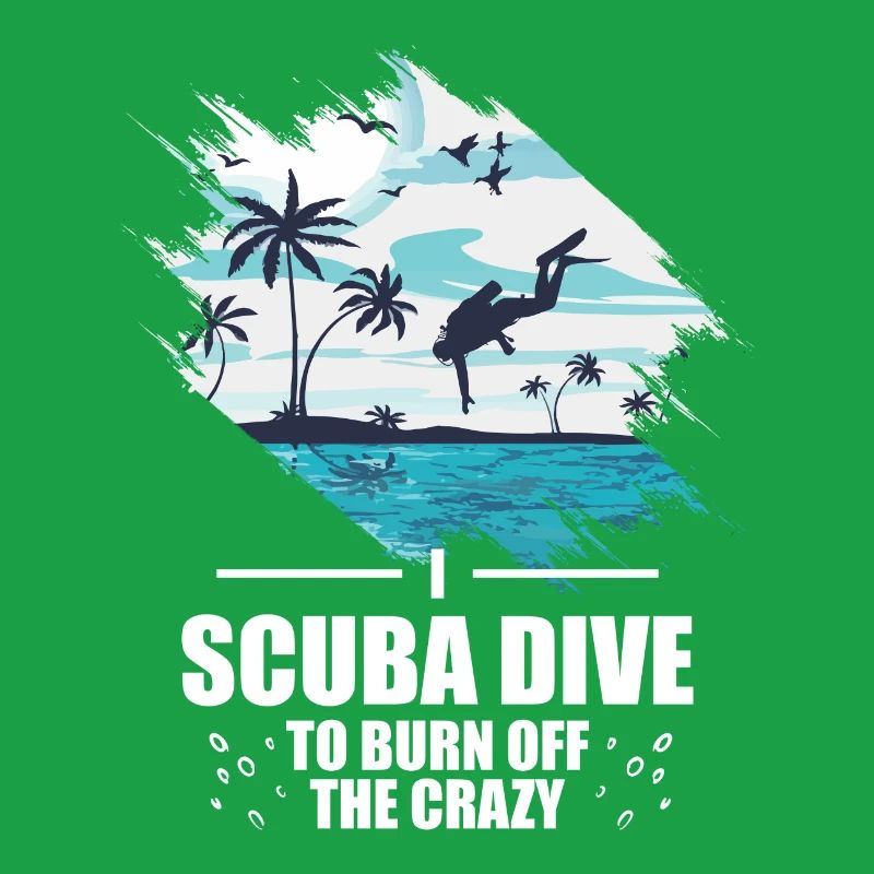 Scuba Diver Speerfischen Design