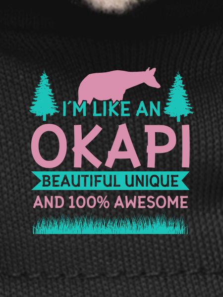 Okapi wild giraffes design