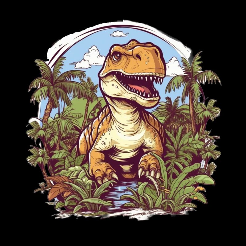 Dinosaurier im Dschungel