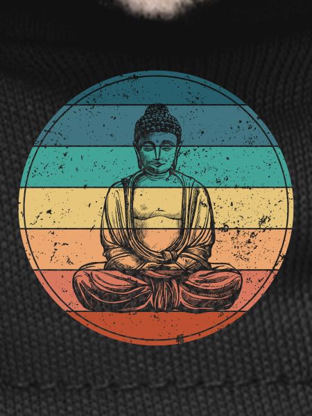 Buddha in Rainbow Meditation