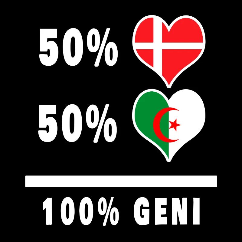Algérie et Danemark 100% drapeau de génie