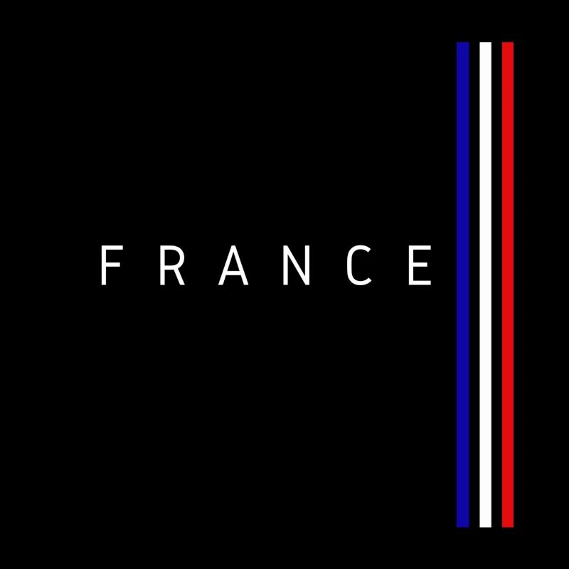 Flagge von Frankreich minimalistisches Design