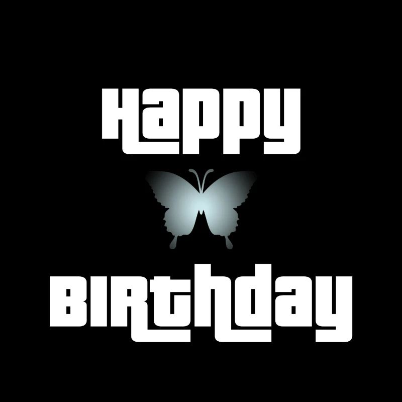 Joyeux anniversaire Butterfly Design