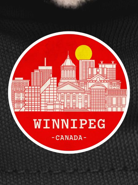 Winnipeg City Skyline Circle
