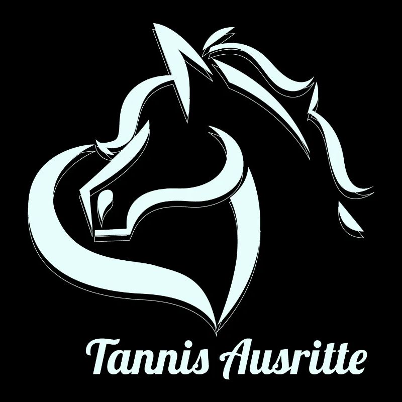Tannis Ausritte logo hellblau schwarz mit Name