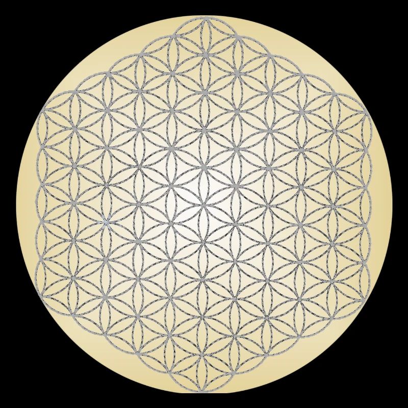 Fleur de Vie Argent - 5ème Dimension - Mandala