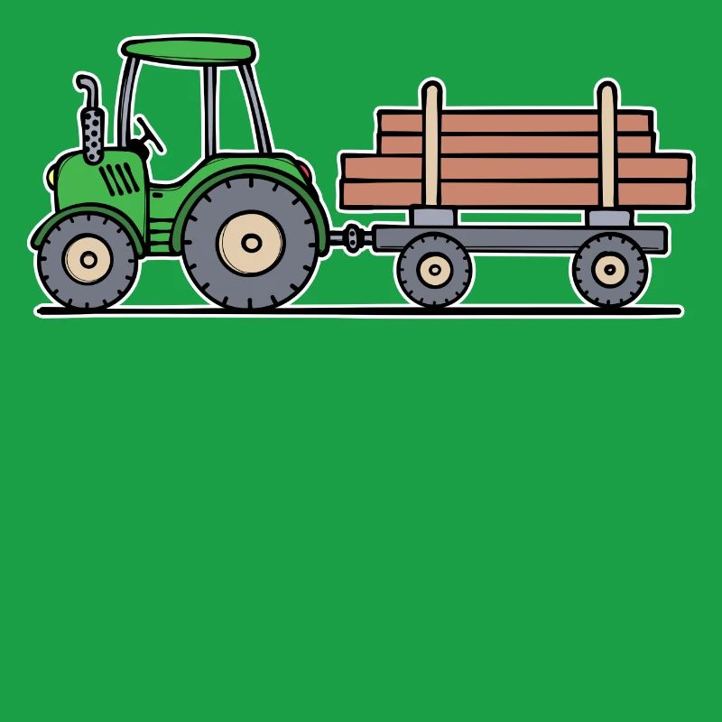 Biobauer Trecker Statement Traktor Nutzfahrzeug