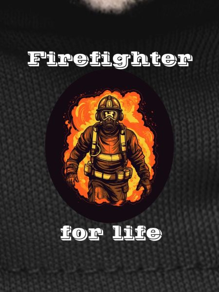 Firefighter for life white