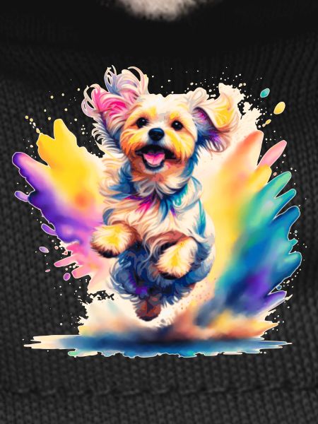 Chiot Maltais sautant