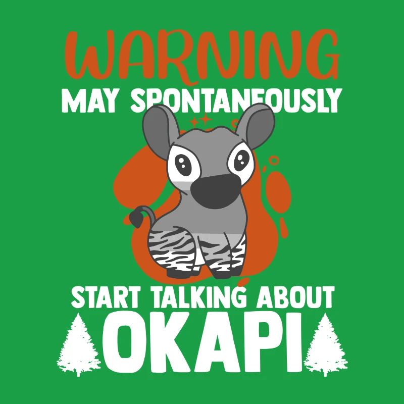 Okapi between forest and wilderness