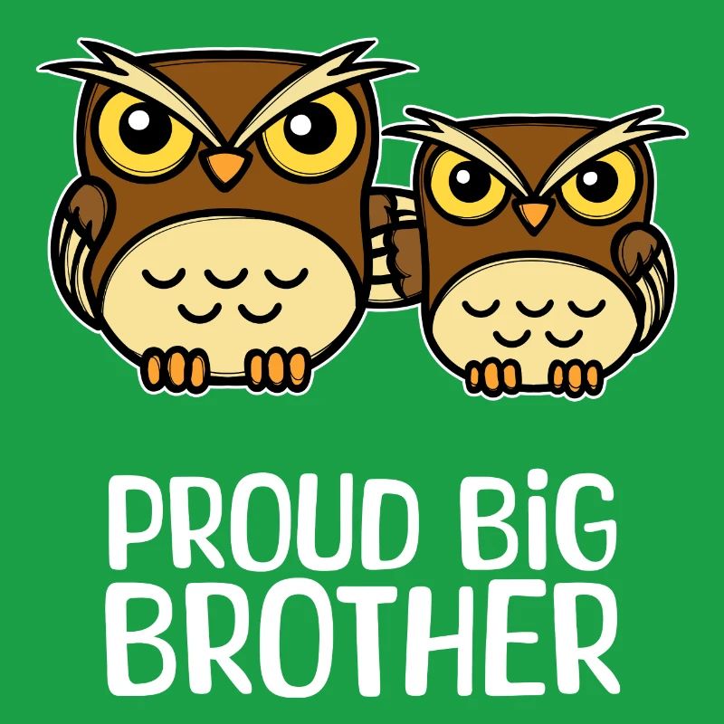 Stolzer Großer Bruder Eule Statement Geschwister