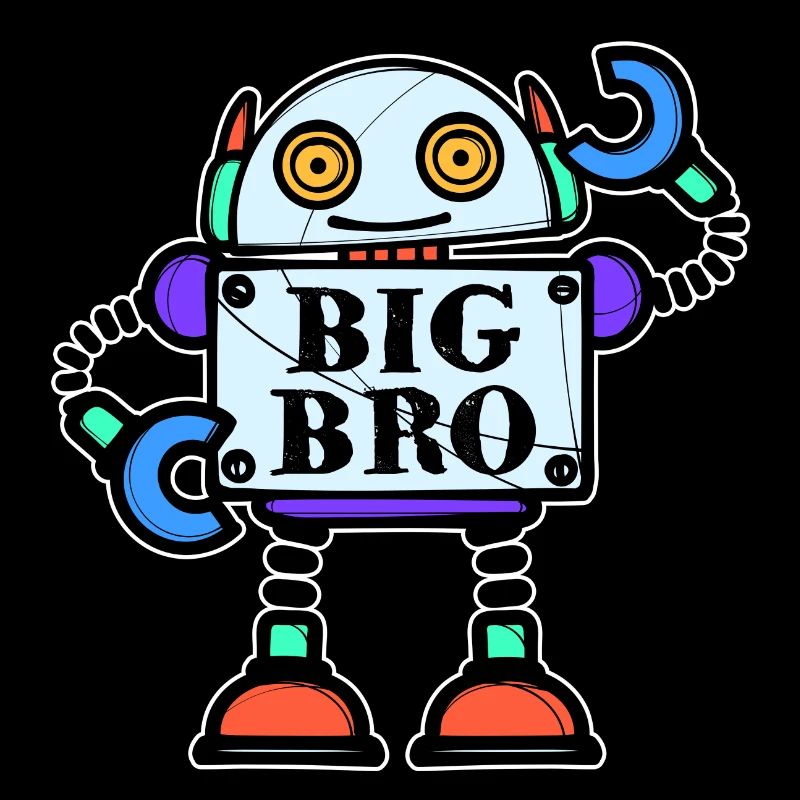 Big Brother Bro Frères et sœurs Déclaration Frère Coeur