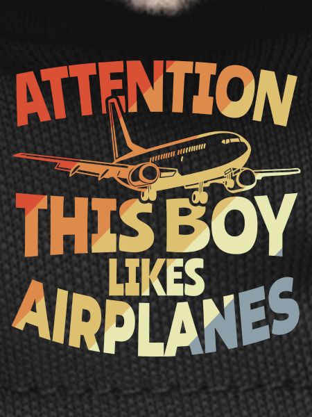 This boy likes airplanes