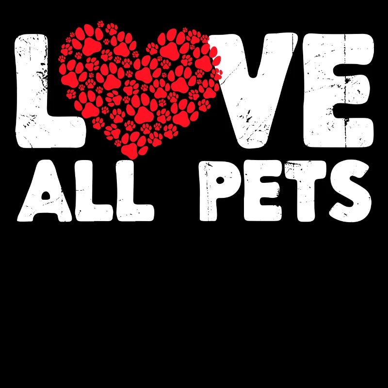 J’aime les animaux de compagnie Coeur Animaux Déclaration Pet