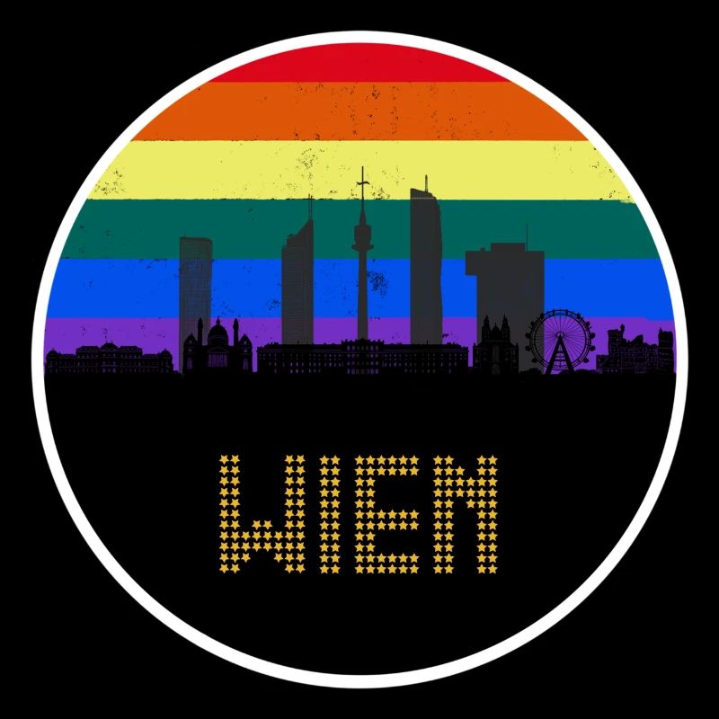 Wien Regebogen Skyline