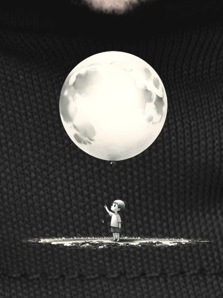 Child with Moon Balloon