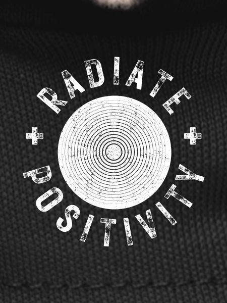 Exuding positivity modern distressed style