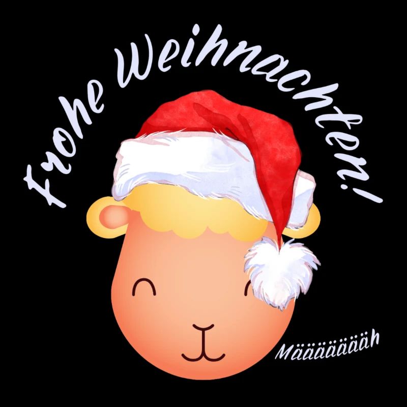 Frohe Weihnachten Weihnachtsschaf Lamm hell