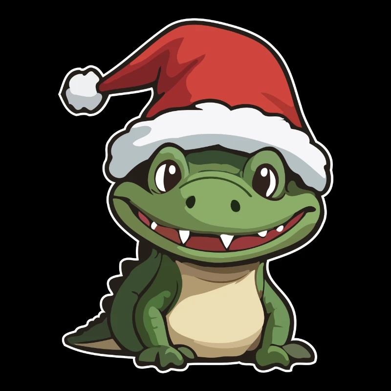 Krokodil Weihnachten
