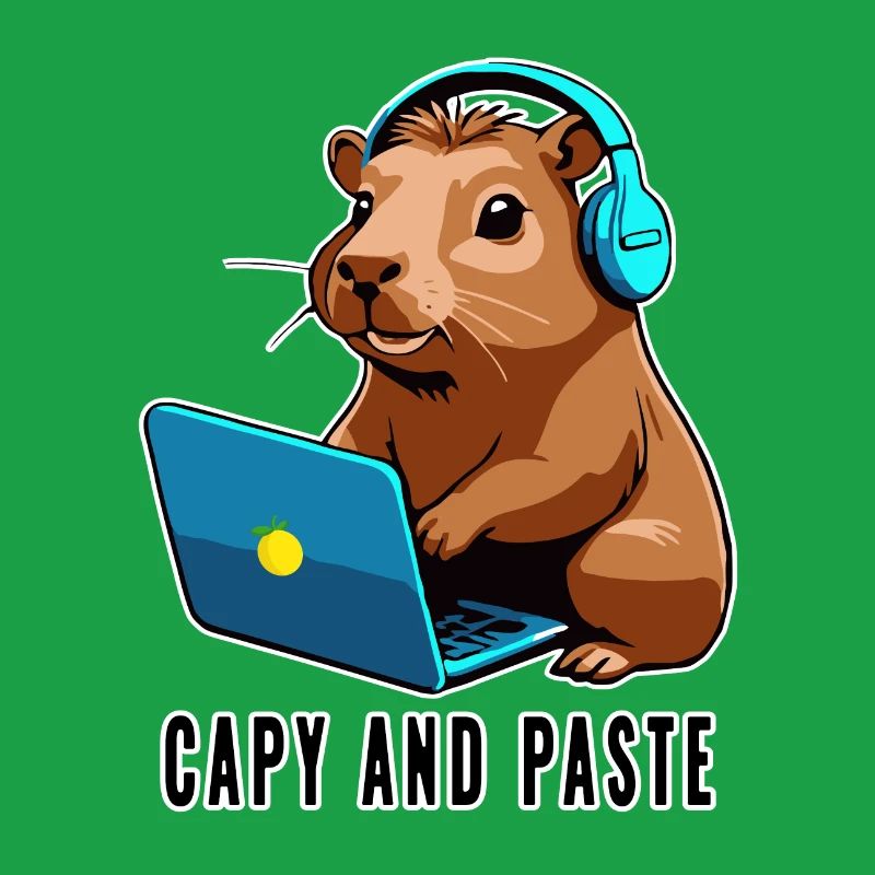 Capybara mit Witz Capy and Paste