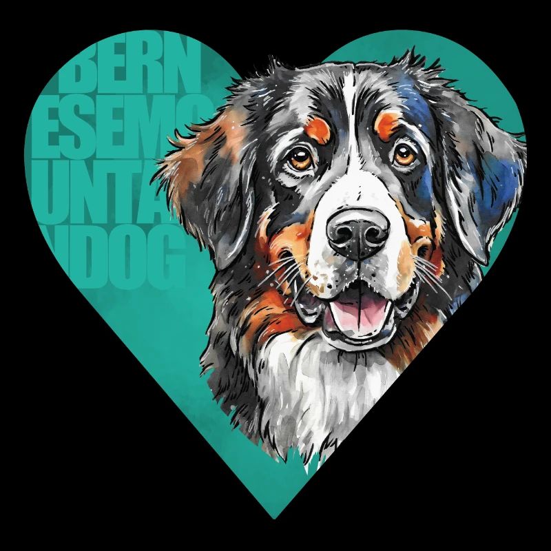 Bernese Mountain Dog Portrait