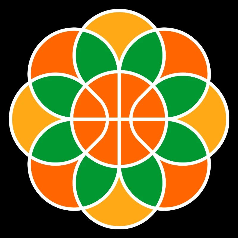 Mandala de fleur de basket-ball