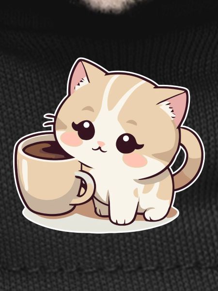 Cat with Coffee