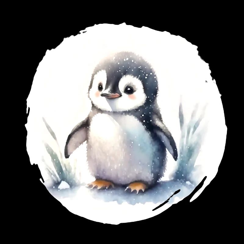 Aquarelle de pingouin