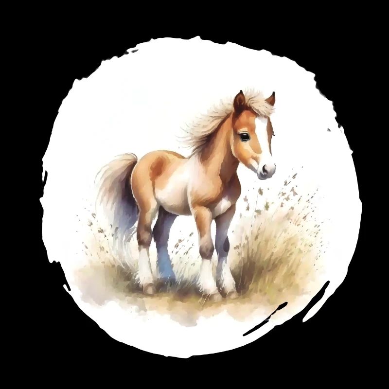 Fohlen Aquarell