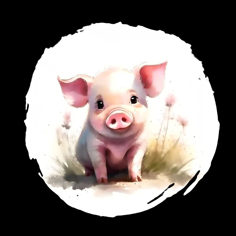 Aquarelle de porcelet