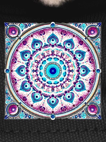 Orbital Mandala Blue-Pink