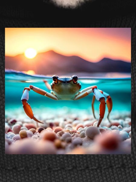 Crabe sous l'eau