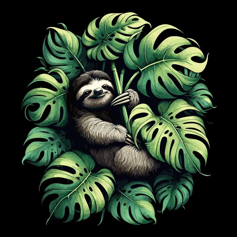Monstera deliciosa sloth gift