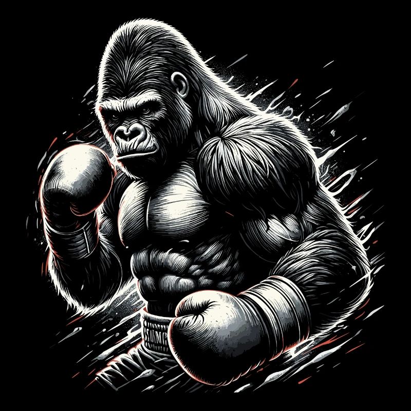Gorille Boxer combattant boxe cadeau