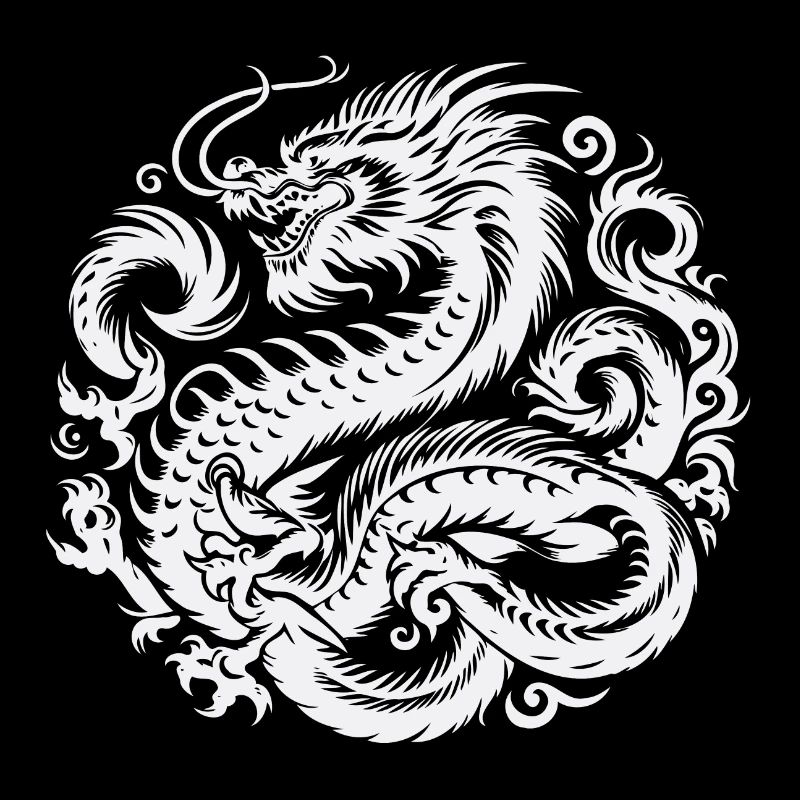 Chinesisches Drachen-Tattoo