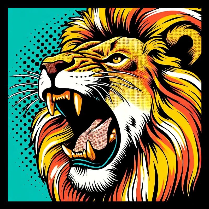 Lion Pop Art