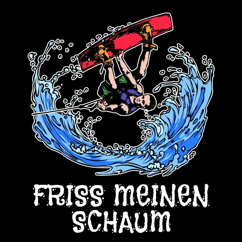 Kitesurfer Surfing Statement Wakeboard Stunt Welle