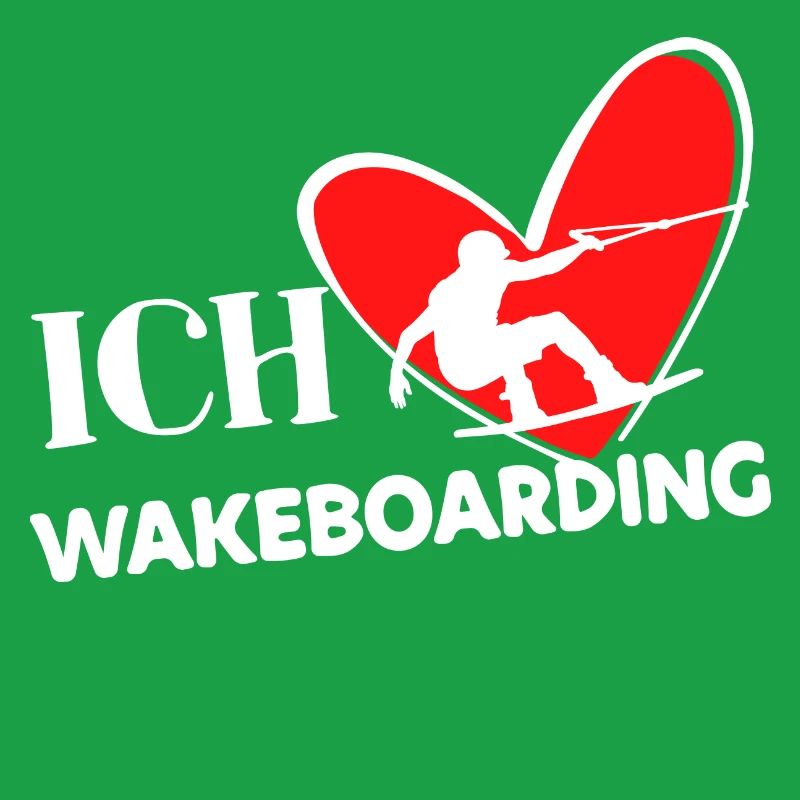 Wakeboard Statement Herz Stunt Kitesurfer Surfen