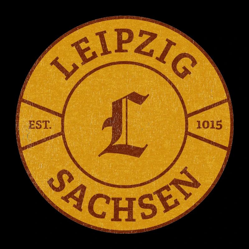 Sceau vintage de Saxe de Leipzig