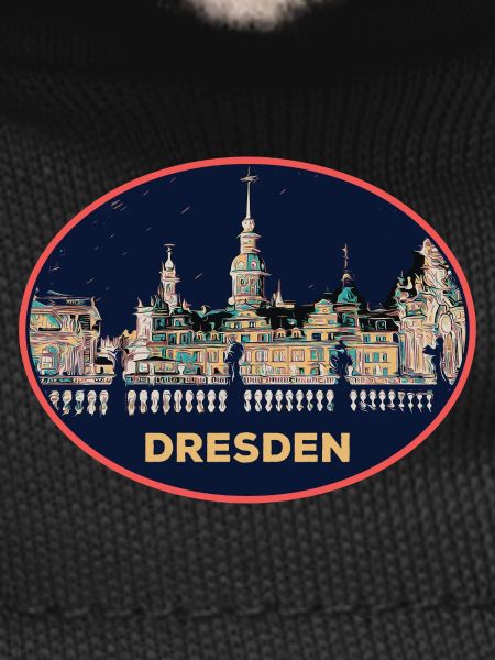 Dresden at Night: Mesmerizing Illustration